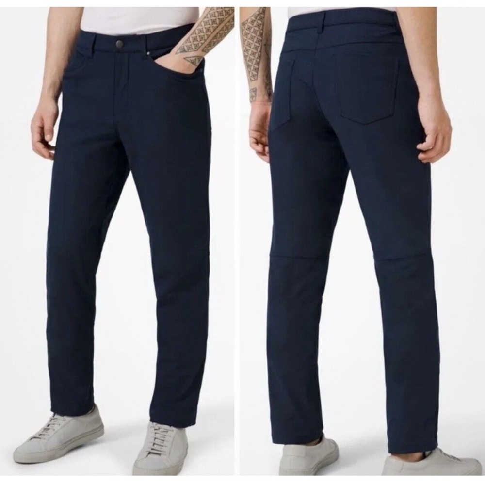 Lululemon Mens NAVY BLUE, ABC Classic Pant
Size 36WX34L LM5426S